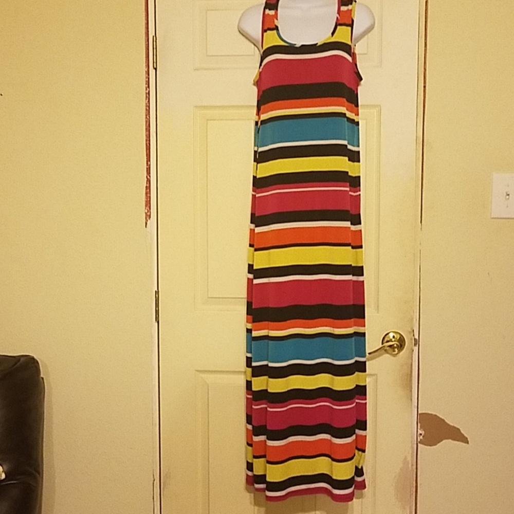 Striped maxi dress